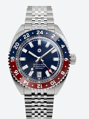 Jack Mason Strat-o-timer GMTAmericana (Pepsi Style) Automatic Watch Sapphire men